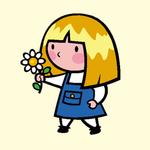 拿花的女孩