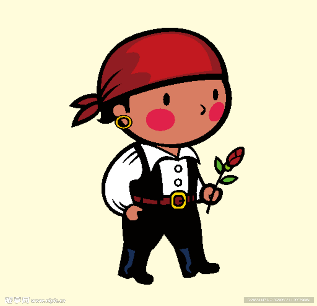 拿鲜花的人