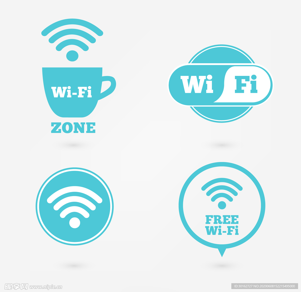 免费wifi网络图标设计