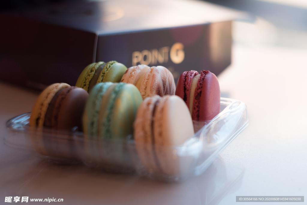 马卡龙点心午后甜点甜品背景素材