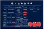 维权信息牌
