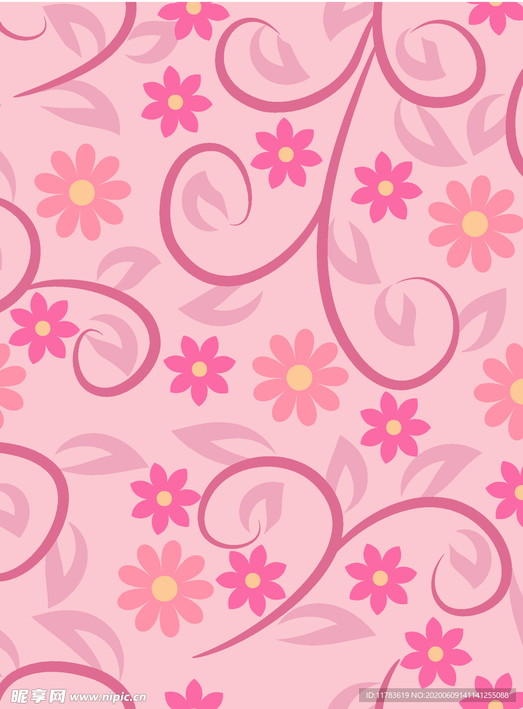 粉色花瓣背景底纹