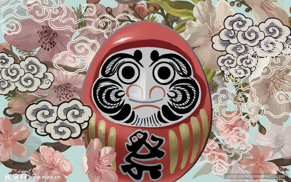 日式花纹