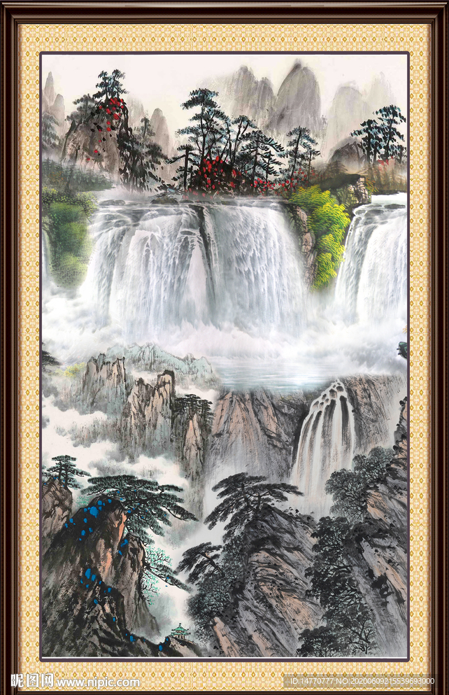 山水风景画图