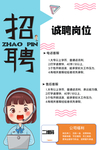 卡通招聘海报
