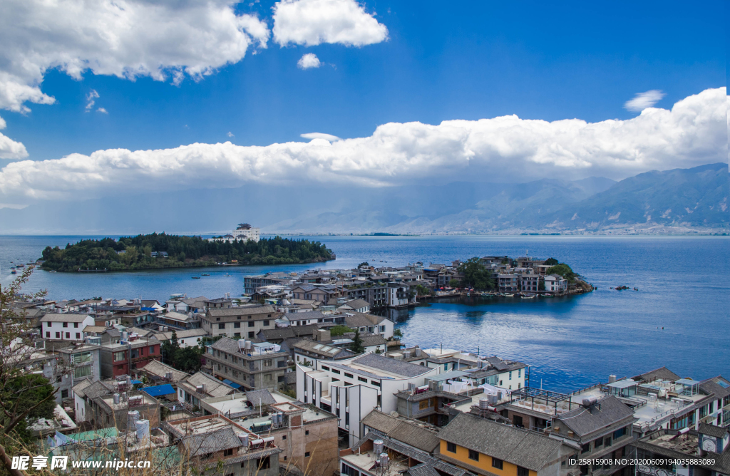 洱海湖泊风景图片