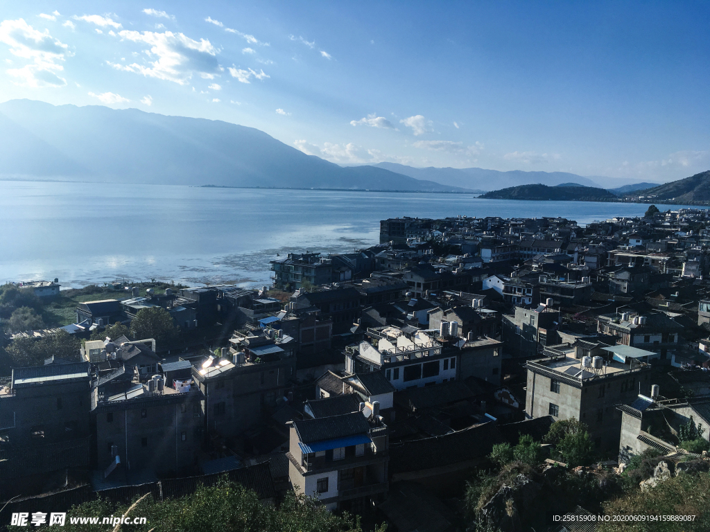 洱海湖泊风景图片