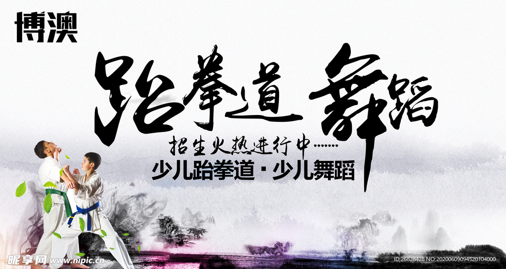 跆拳道海报