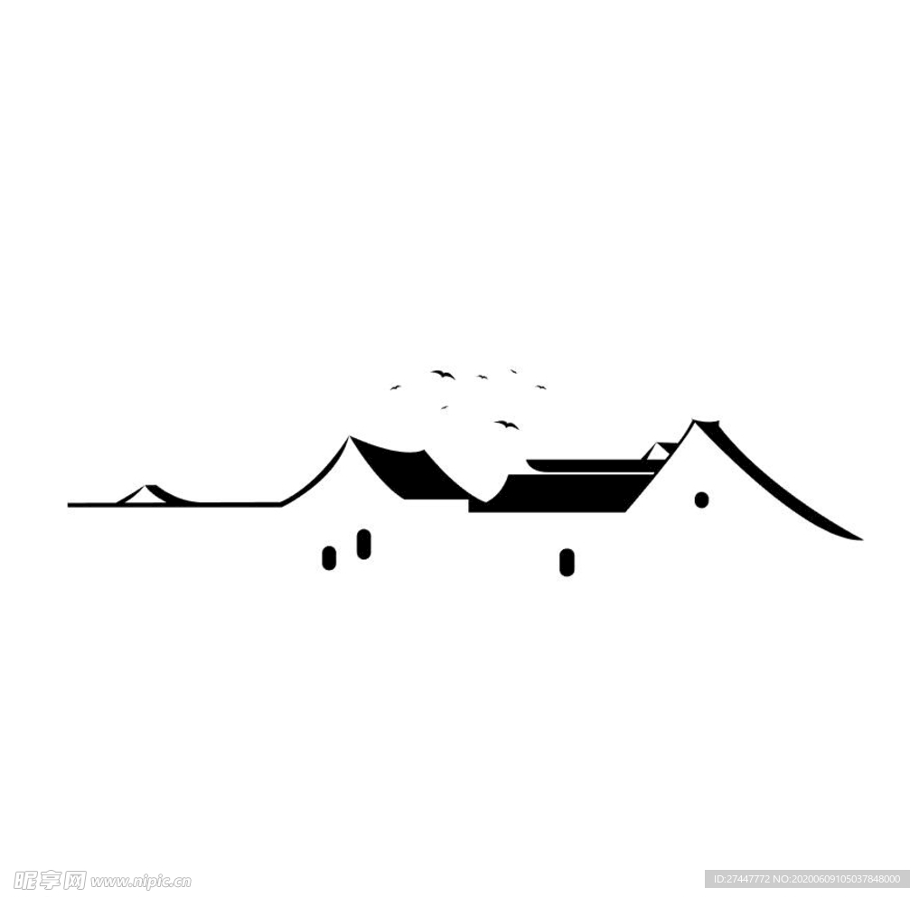 中式建筑素材