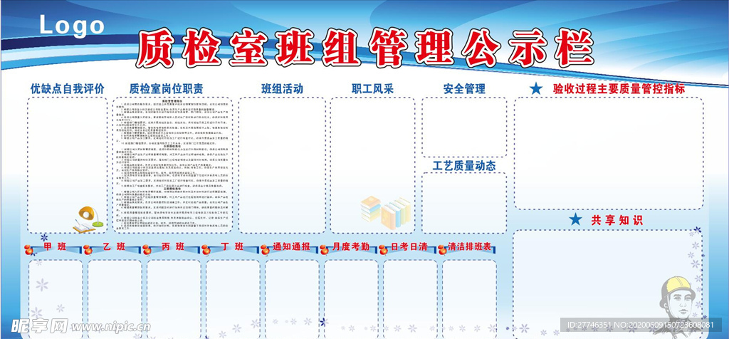 班组管理公示栏