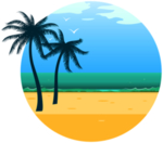 夏日沙滩