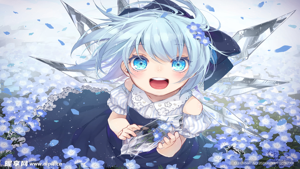 二次元少女插画