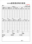 酒店每日报表