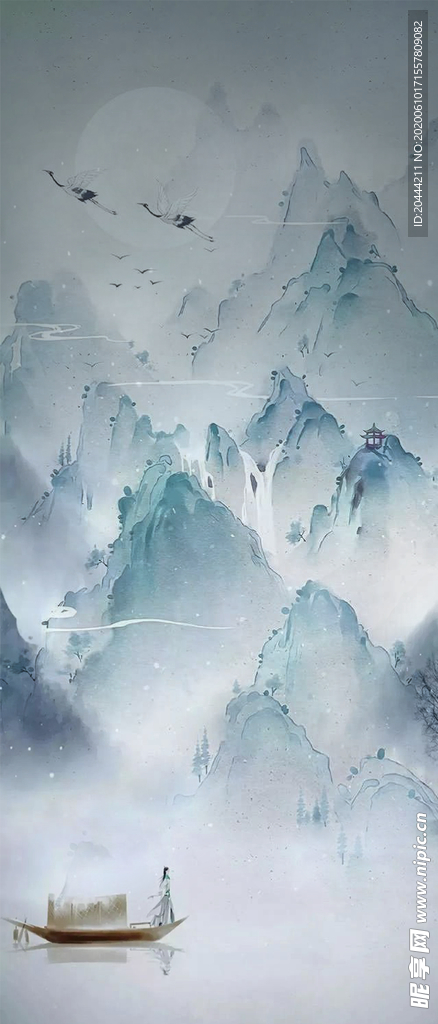 古风山水画