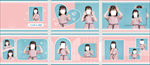粉色女孩相册模版