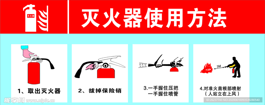 灭火器使用方法