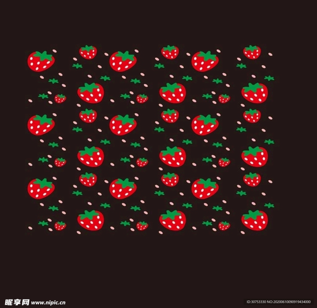 草莓 卡通 水果 儿童 矢量