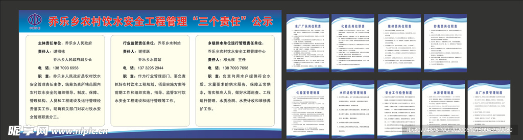 农村饮水安全三个责任公示