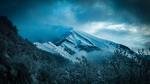 远处的雪山
