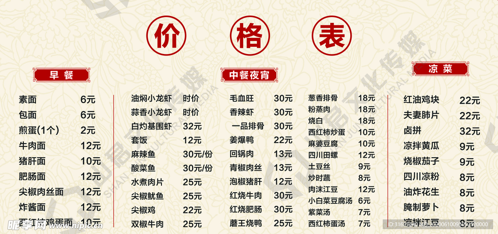 快餐单品图