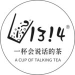 1314奶茶杯LOGO不干胶