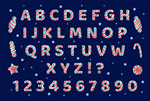 条纹糖果字母