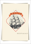 远洋帆船标签设计