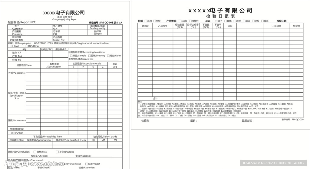 成品出货报告