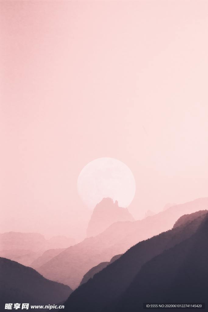 粉色天空