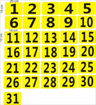 黄色黑字号码牌