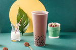 奶茶背景海报
