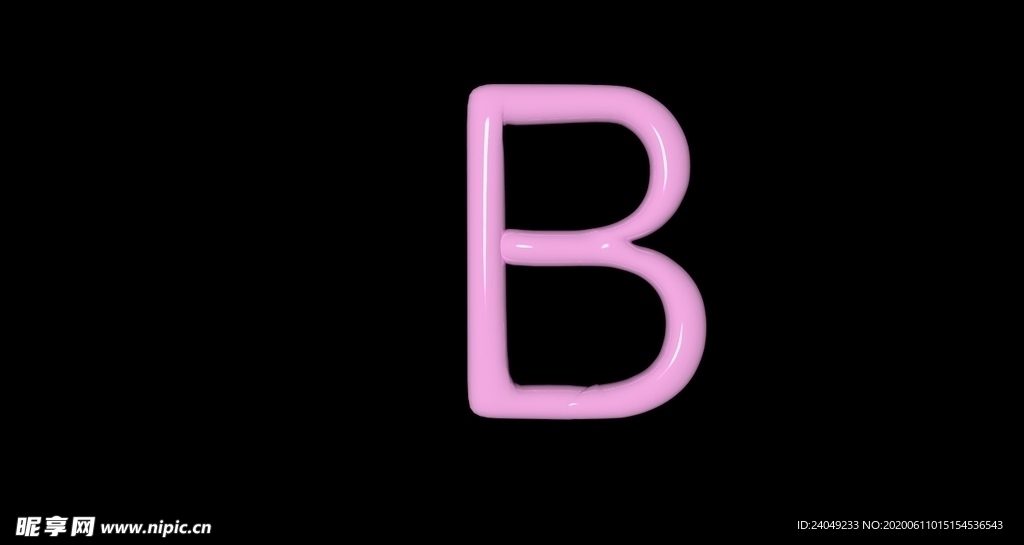 气泡字B