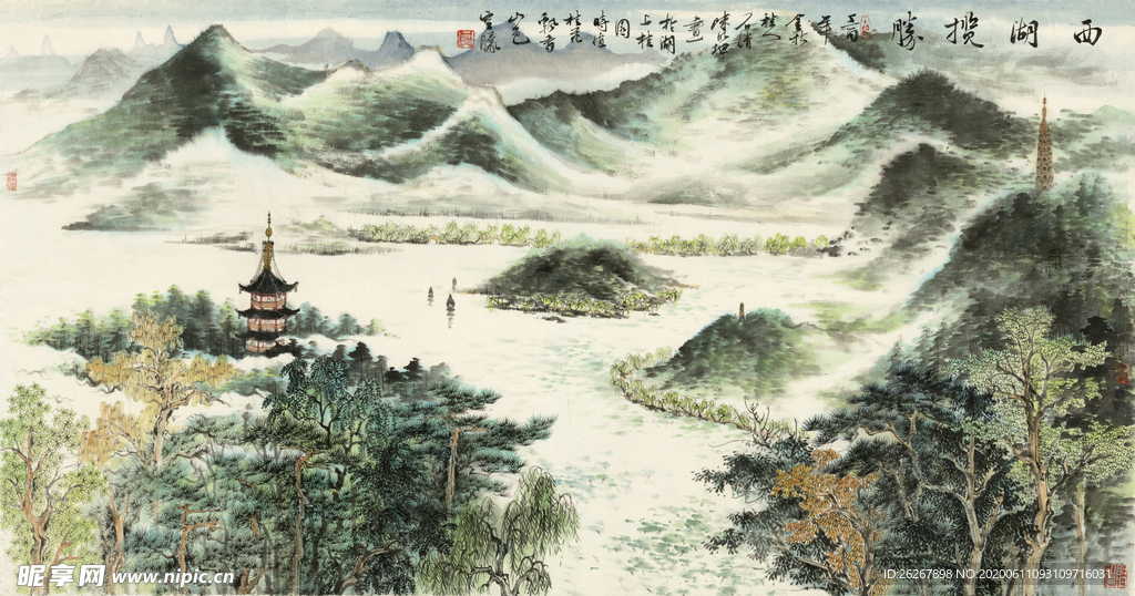 西湖揽胜图