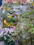 室内景观流水瀑布花卉