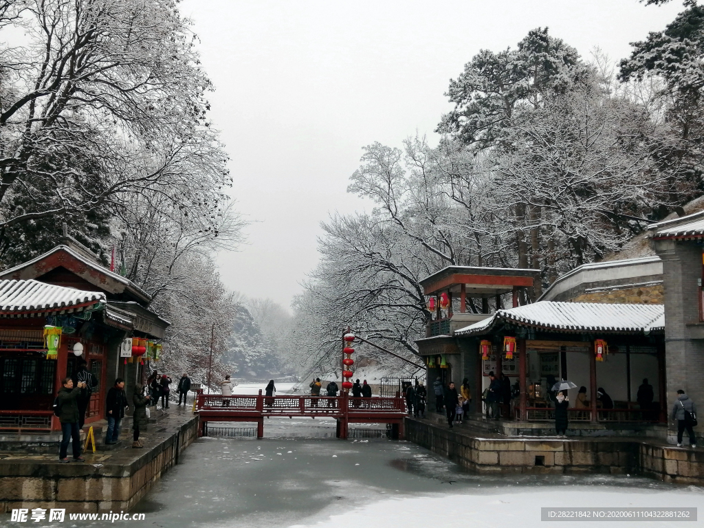 颐和园雪景