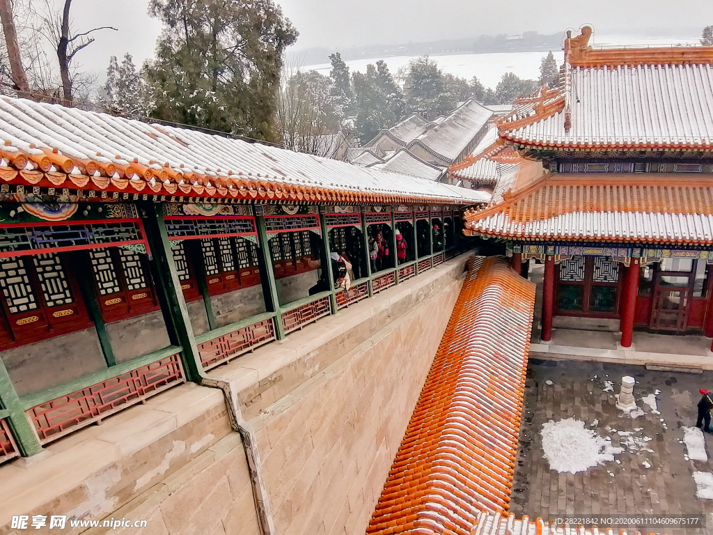 颐和园雪景