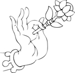 白描 佛手