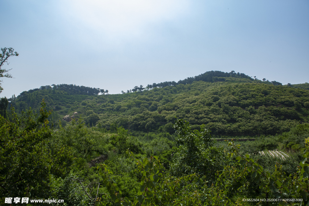 农村大山风景照片