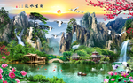 流水生财背景