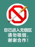 医院门口禁烟牌
