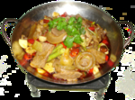 干锅带皮黄牛肉