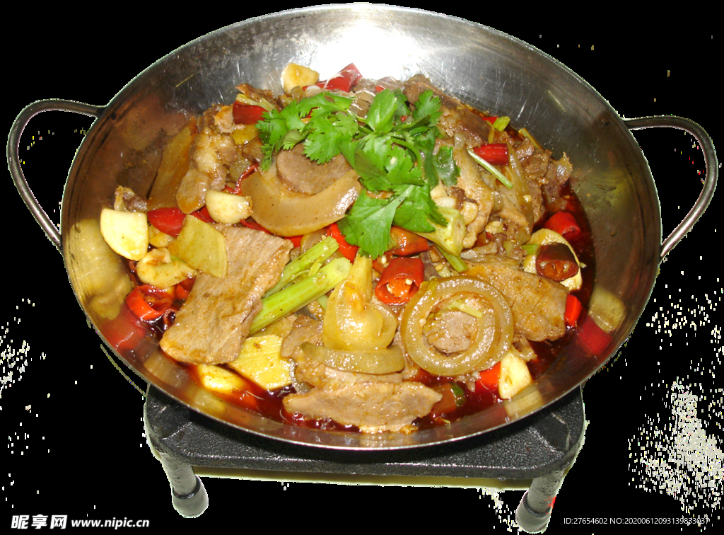 干锅带皮黄牛肉