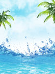 夏季水背景