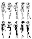时尚插画美女