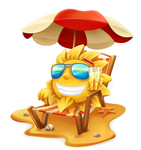 夏日太阳素材