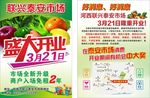 市场单张 市场海报 盛大开业