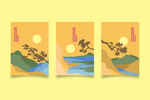 几何背景海报