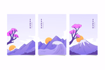 几何背景海报