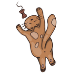 卡通动物猫咪图案