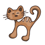 卡通动物猫咪图案